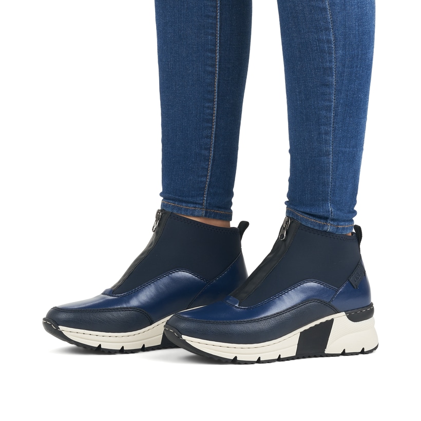 Rieker M6500-00 Sneaker High in Schwarz