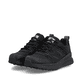Schwarze Rieker Damen Sneaker Low Z0900-00 mit wasserabweisender TEX-Membran. Schuhpaar seitlich schräg.