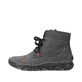 
Graue Rieker Damen Schnürstiefel 55031-45 mit einer schockabsorbierenden Sohle. Schuh Außenseite