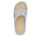 Graue Rieker Herren Pantoletten U3350-40 mit ultraleichter und flexibler Sohle. Schuh von oben.