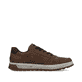 Braune Rieker Herren Schnürschuhe 37029-24 mit rundem Logo sowie Reißverschluss. Schuh Innenseite.