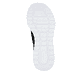 Schwarze Rieker Damen Sneaker Low M6066-01 mit Gummizug sowie flexibler Sohle. Schuh Laufsohle.