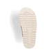 Beige Rieker Damen Pantoletten 61589-62 mit modischen Flechtelementen. Schuh Laufsohle.