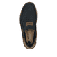 Blaue Rieker Herren Slipper 03365-14 mit einem Gummizug sowie der Extraweite H. Schuh von oben.