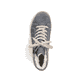 Pazifikblaue Rieker Damen Schnürschuhe  M9850-14 mit einer schockabsorbierenden Sohle. Schuh Innenseite