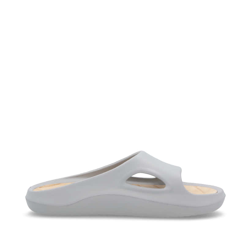 Graue Rieker Herren Pantoletten U3350-40 mit ultraleichter und flexibler Sohle. Schuh Innenseite.