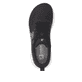 Schwarze Rieker Sport Damen Sneaker Low W4301-00. Schuh von oben.
