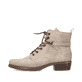 
Hellbeige Rieker Damen Stiefeletten Y0820-64 mit Schnürung und Reißverschluss. Schuh Außenseite