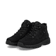 Schwarze Rieker Herren Schnürstiefel U1670-00 mit wasserabweisender TEX-Membran. Schuhpaar seitlich schräg.