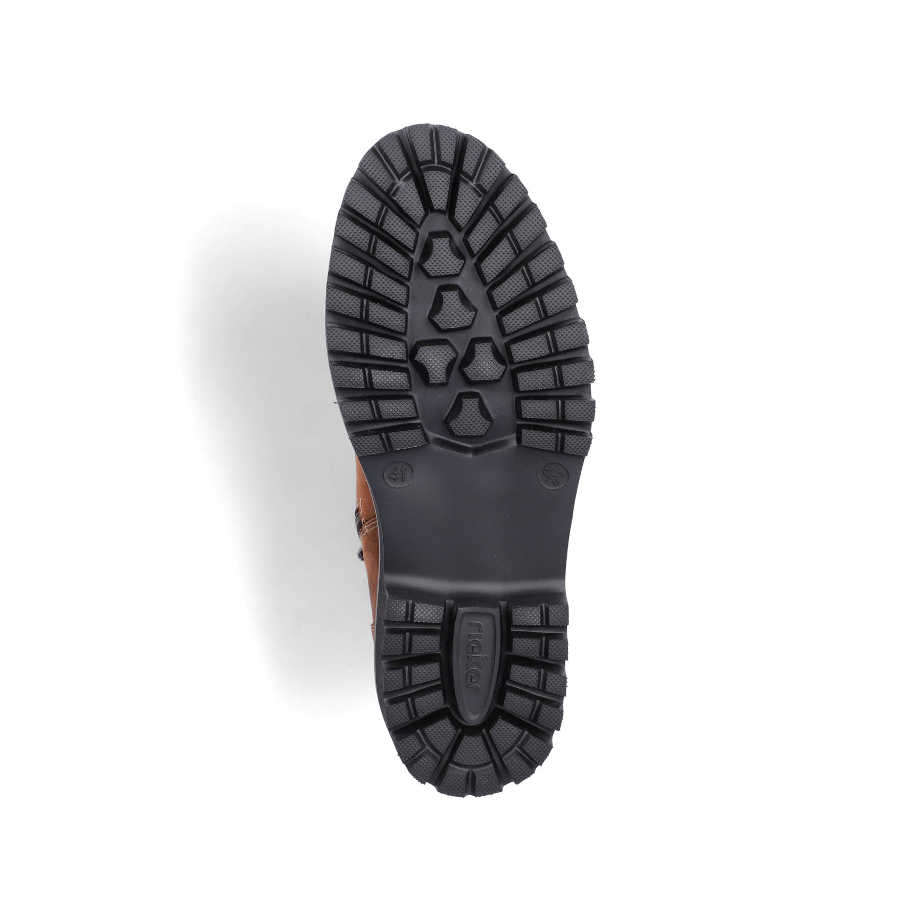 Braune Rieker Herren Schnürstiefel 30424-22 aus Rauleder. Schuh Laufsohle.