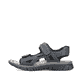 Blaue Rieker Herren Trekkingsandalen 26761-14 mit einem Klettverschluss. Schuh Außenseite.
