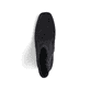 
Tiefschwarze Rieker Damen Stiefeletten 70971-00 mit Reißverschluss sowie Blockabsatz. Schuh von oben