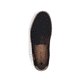 Schwarze Rieker Herren Slipper B5276-00 mit Gummizug sowie Komfortweite G 1/2. Schuh von oben.
