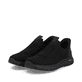 Mocassins Rieker noirs pour homme B6659-01 avec fonction easy in Ready2GO. Chaussures inclinées sur le côté.