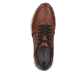 Braune Rieker Herren Sneaker Low B0503-24 mit modernen Ziernähten. Schuh von oben.