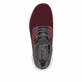 Rote Rieker Herren Slipper B6652-35 mit einem Gummizug sowie der Komfortweite G. Schuh von oben.