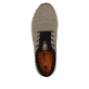 Beige Rieker Herren Slipper 19556-64 mit einem Gummizug sowie Komfortweite G 1/2. Schuh von oben.