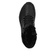 Schwarze Rieker Damen Schnürstiefel W0063-02 mit wasserabweisender TEX-Membran. Schuh von oben.