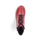 Feuerrote Rieker Damen Schnürstiefel Y7431-35 mit einem Reißverschluss. Schuh von oben.