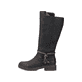 
Tiefschwarze Rieker Damen Hochschaftstiefel Z4774-00 mit einer robusten Profilsohle. Schuh Außenseite