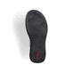 Grüne Rieker Ballerinas 46368-52 mit einem Klettverschluss. Schuh Laufsohle.