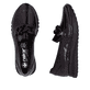 Mocassins Rieker rouges pour femme 49051-35 avec chaîne décorative. Chaussure vue de dessus, couchée.