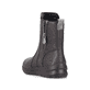 Dunkelbraune Rieker Damen Kurzstiefel Z0074-25 mit wasserabweisender TEX-Membran. Schuh von hinten.