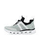 Grüne vegane Rieker Damen Sneaker Low M6061-52 mit einem Gummizug. Schuh Außenseite.