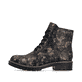 Schwarze Rieker Damen Schnürstiefel Y9103-90 mit wasserabweisender TEX-Membran. Schuh Außenseite.