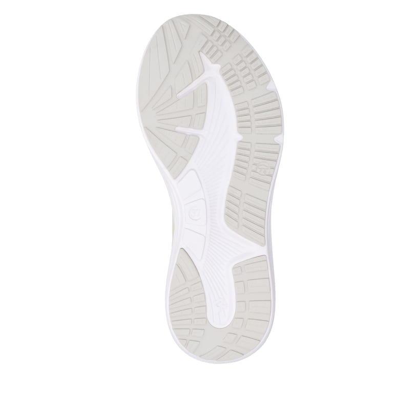 Grüne Rieker Sport Damen Sneaker Low W4102-52. Schuh Laufsohle.