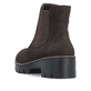 Dunkelbraune Rieker Damen Chelsea Boots X5772-25 mit einem Reißverschluss. Schuh von hinten.