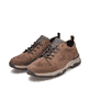 
Zimtbraune Rieker Herren Schnürschuhe 11222-22 mit einer schockabsorbierenden Sohle. Schuhpaar schräg.