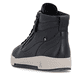 Baskets montantes Rieker noires pour femme W0164-00 en cuir lisse. Chaussure vue de dessus.