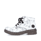 Tiefschwarze Rieker Damen Schnürstiefel 78203-00 mit Schnürung und Reißverschluss. Schuh Innenseite
