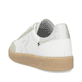 Weiße Rieker Damen Sneaker Low W2200-85 mit einer Schnürung. Schuh von hinten.