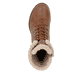 Beige Rieker Damen Biker Boots 78520-62 mit Schnürung und Reißverschluss. Schuh Innenseite