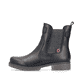 Schwarze Rieker Damen Chelsea Boots 79561-00 mit einem Reißverschluss. Schuh Außenseite.