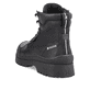 Schwarze Rieker Herren Schnürstiefel U0270-00 mit wasserabweisender TEX-Membran. Schuh von hinten.