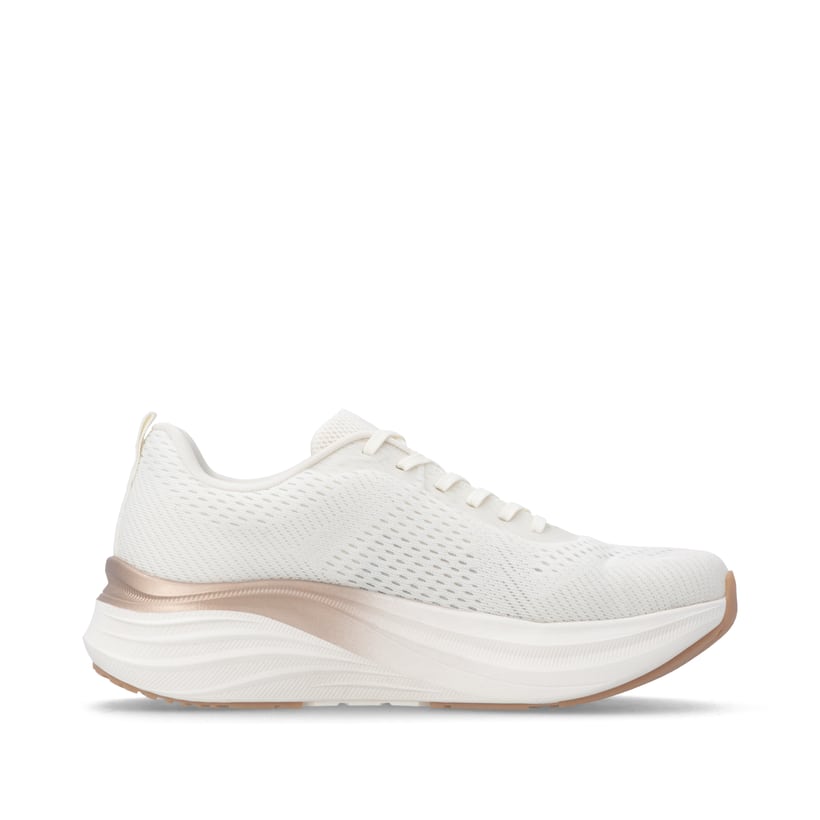 Weisse Rieker Sport Damen Sneaker Low W4101-80. Schuh Innenseite.