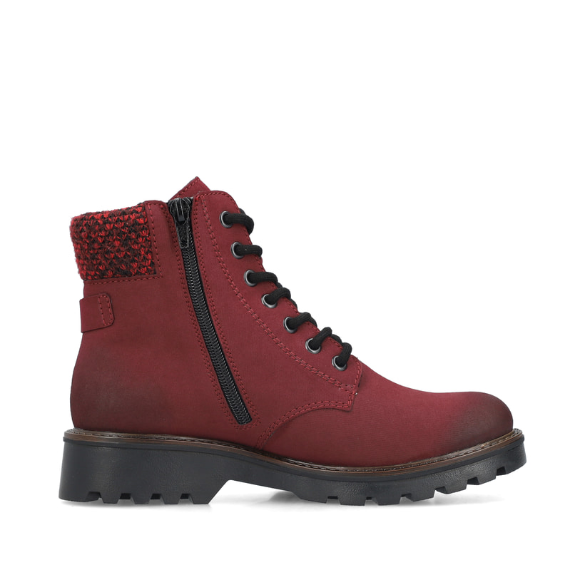 Asphaltschwarze Rieker Damen Chelsea Boots 72690-00 mit einer leichten Sohle. Schuh Innenseite