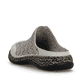 Beige Rieker Damen Clogs 46376-60 aus Glattleder mit eleganten Zierlochungen. Schuh von hinten.