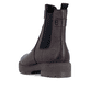 Dunkelrote Rieker Damen Chelsea Boots 75860-35 aus Glattleder mit Reißverschluss. Schuh von hinten.