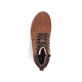 Braune Rieker Herren Schnürstiefel 03610-22 mit wasserabweisender TEX-Membran. Schuh von oben.