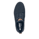 Chaussons Rieker bleus pour homme B3360-14 avec laçage en caoutchouc. Semelle extérieure de la chaussure.