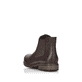 Espressobraune Rieker Damen Chelsea Boots Z4994-26 mit Reißverschluss. Schuh von hinten