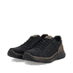 Schwarze Rieker Herren Schnürschuhe B1801-00 mit lightsole+ sowie Reißverschluss. Schuhpaar seitlich schräg.