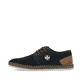 Blaue Rieker Herren Schnürschuhe B5249-14 mit der Komfortweite G 1/2. Schuh Außenseite.
