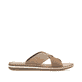 Braune Rieker Herren Pantoletten 21088-25 mit der Komfortweite G. Schuh Innenseite.