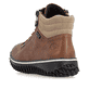 Braune Rieker Damen Schnürstiefel Z4263-24 mit wasserabweisender TEX-Membran. Schuh von hinten.