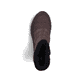 Dunkelbraune Rieker Damen Kurzstiefel M9670-25 mit wasserabweisender TEX-Membran. Schuh von oben.